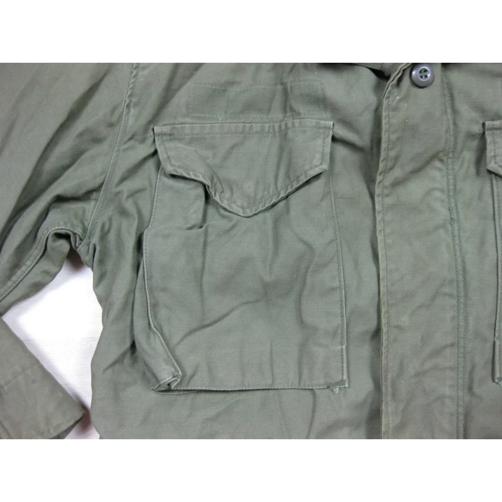 Vintage 70s US Army M65 Military Field Jacket (S) Cold Weather Vietnam Red Devil